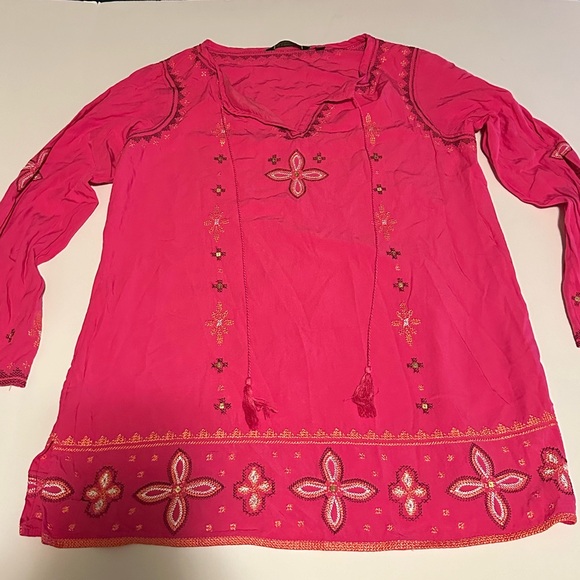 C. Wonder Pink Embroidered Top Size 4 - Picture 5 of 9
